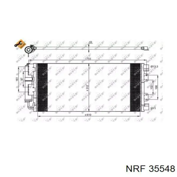 Chłodnica klimatyzacji Ford 4558527 cena, od 23,54 USD