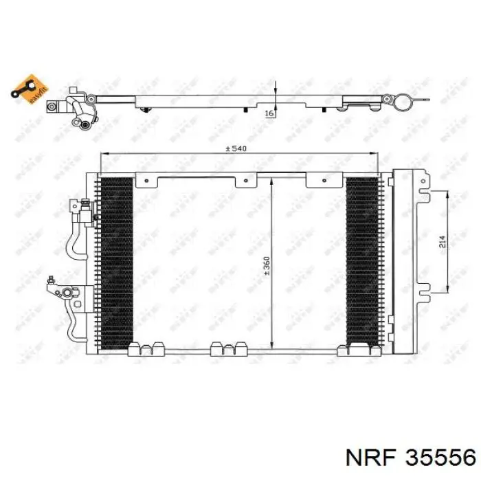 Do koszyka 35556 NRF Chłodnica klimatyzacji