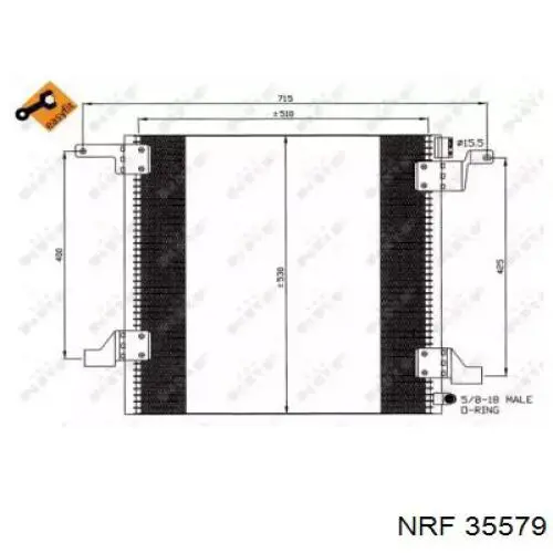 Chłodnica klimatyzacji NRF 35579 cena, od 92,38 USD