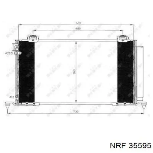 Chłodnica klimatyzacji NRF 35595 cena, od 93,16 USD