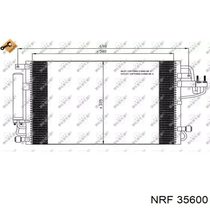 Chłodnica klimatyzacji NRF 35600 cena, od 108,37 USD