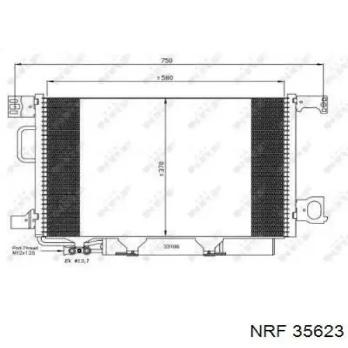 Chłodnica klimatyzacji NRF 35623 cena, od 111,99 USD