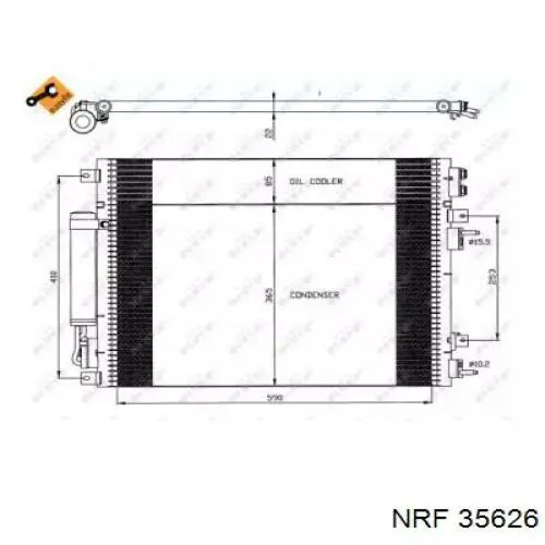 Chłodnica klimatyzacji NRF 35626 cena, od 118,74 USD