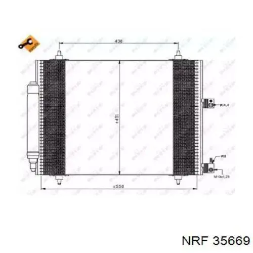 Chłodnica klimatyzacji NRF 35669 cena, od 51,32 USD