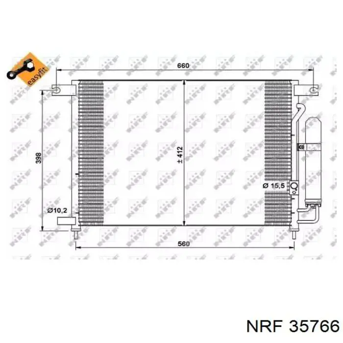 Chłodnica klimatyzacji Depo/Loro/Abakus 0110160002 cena, od 95,77 USD