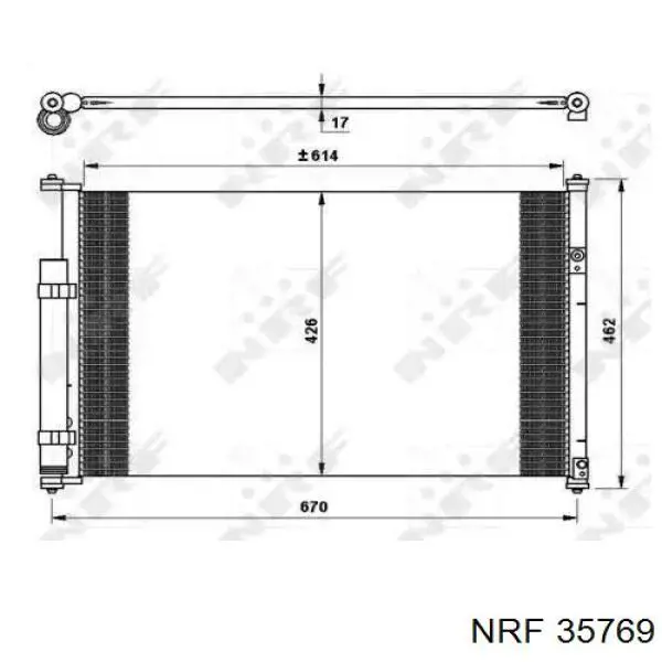 Chłodnica klimatyzacji NRF 35769 cena, od 107,56 USD