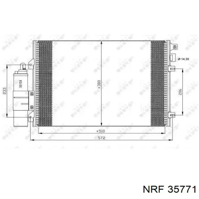 Chłodnica klimatyzacji NRF 35771 cena, od 98,69 USD