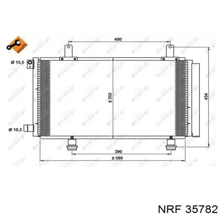 Chłodnica klimatyzacji NRF 35782 cena, od 106,88 USD