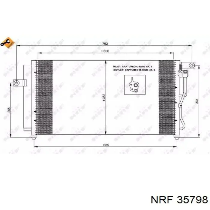 Chłodnica klimatyzacji NRF 35798 cena, od 99,05 USD