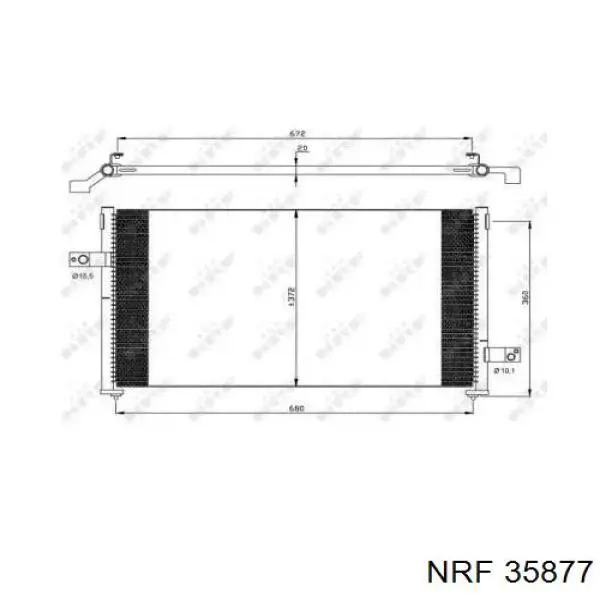 Chłodnica klimatyzacji Subaru 73210FC050 cena, od 112,91 USD