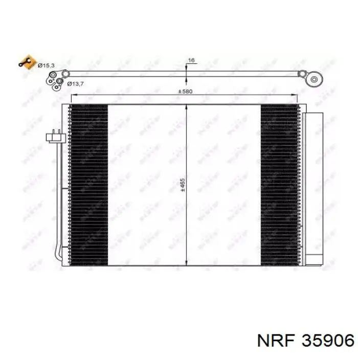 Chłodnica klimatyzacji NRF 35906 cena, od 102,78 USD