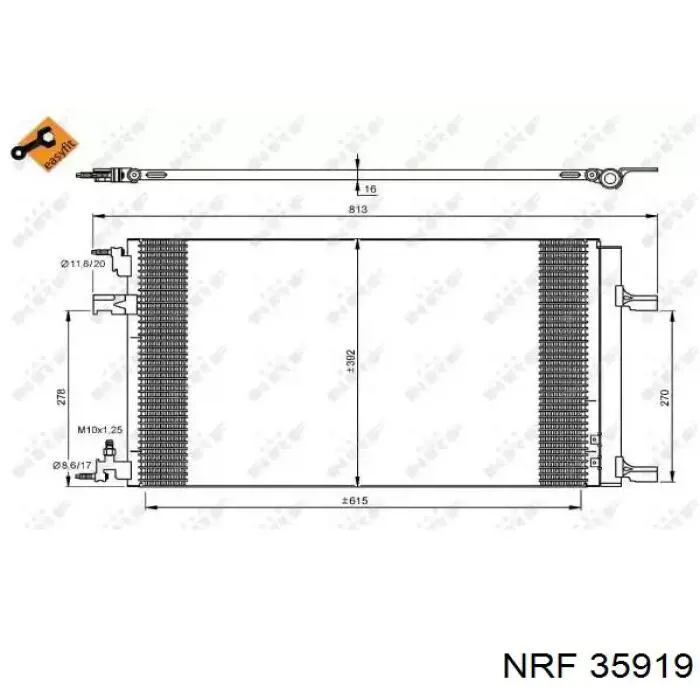 Chłodnica klimatyzacji NRF 35919 cena, od 103,71 USD