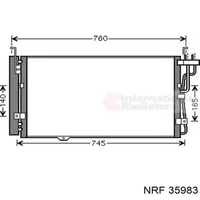 Chłodnica klimatyzacji KIA Opirus sedana (GH) (2003 - 2006) cena, od 232,47 USD