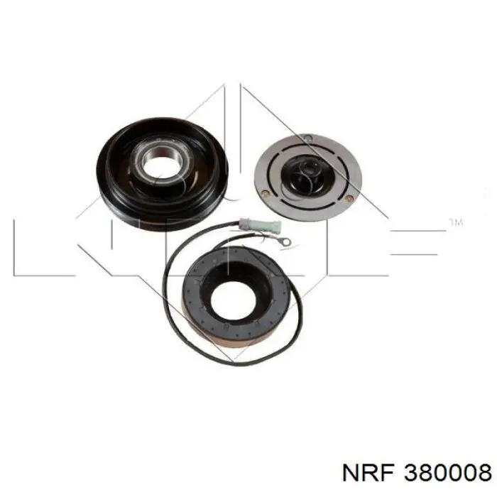 Koło pasowe sprężarki klimatyzacji NRF 380008 cena, od 84,22 USD