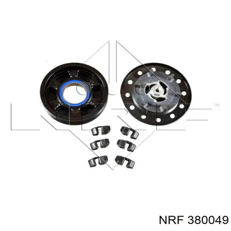 380049 NRF Sprzęgło sprężarki klimatyzacji