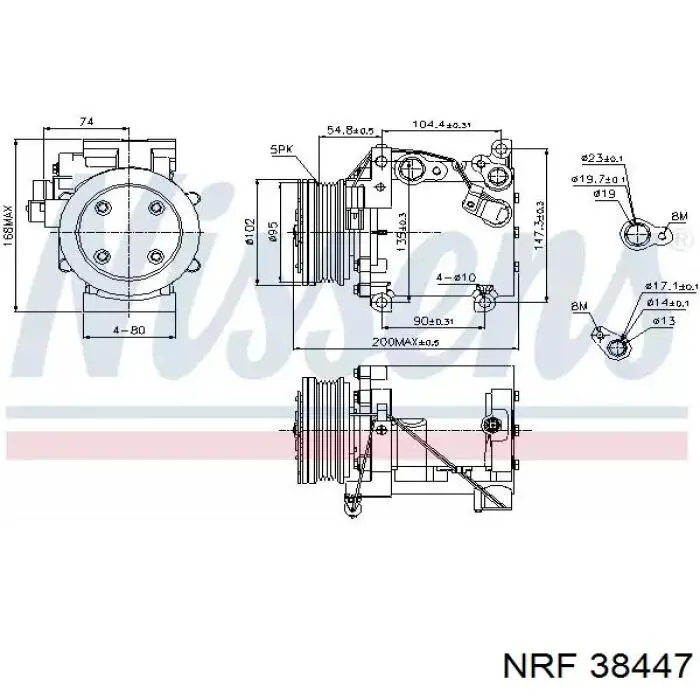 Sprzęgło sprężarki klimatyzacji CC2300 REMA-PARTS