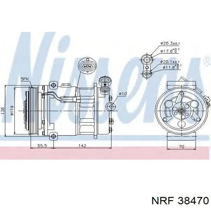 Sprzęgło sprężarki klimatyzacji CC203 REMA-PARTS