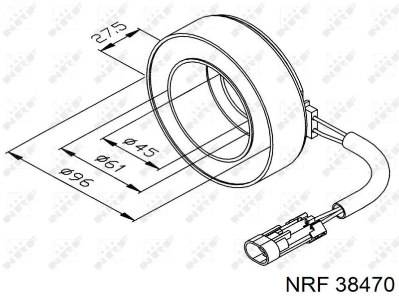 Do koszyka CC203 REMA-PARTS Sprzęgło sprężarki klimatyzacji