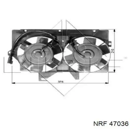Dyfuzor chłodnicy klimatyzacji, w komplecie z wirnikiem i silnikiem Ford 94VB8C607CF cena, od 79,46 USD