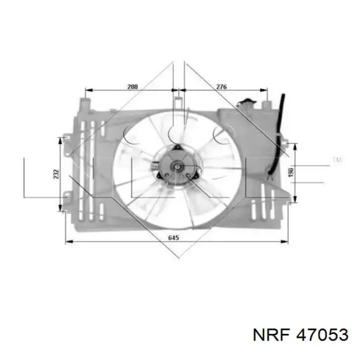 Dyfuzor chłodnicy, w komplecie z silnikiem i wirnikiem NRF 47053 cena, od 127,47 USD