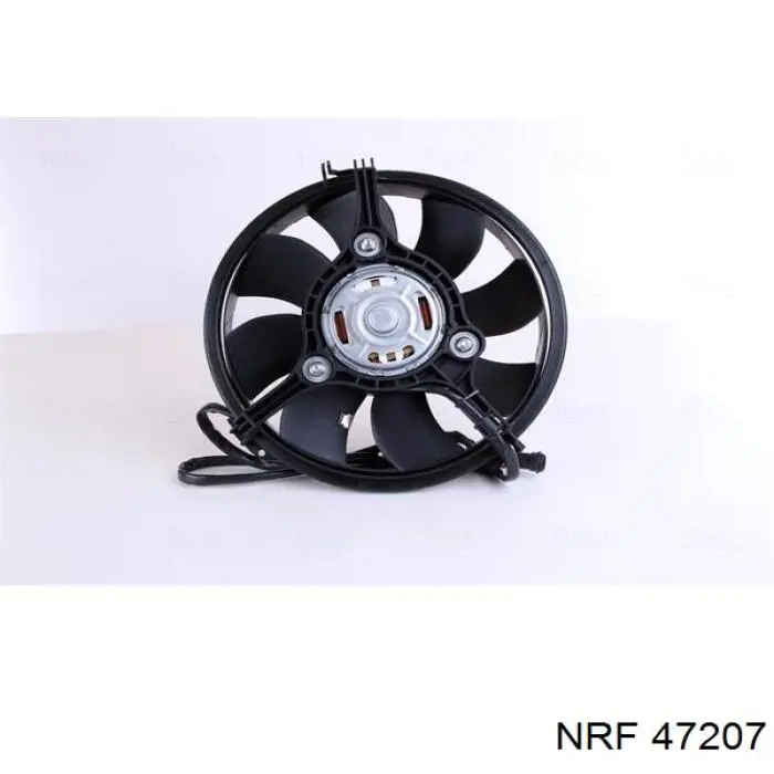 Do koszyka 47207 NRF Wentylator elektryczny układu chłodzenia kompletny (silnik+wirnik)