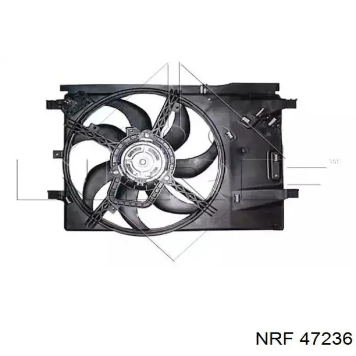 Dyfuzor chłodnicy, w komplecie z silnikiem i wirnikiem NRF 47236 cena, od 118,53 USD
