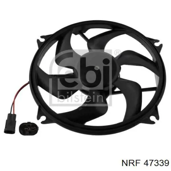 Do koszyka 47339 NRF Wentylator elektryczny układu chłodzenia kompletny (silnik+wirnik)