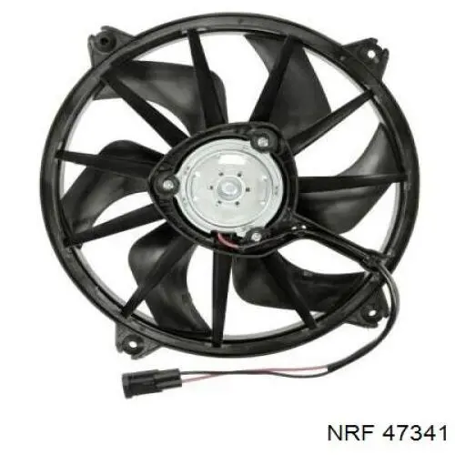 47341 NRF Wentylator elektryczny układu chłodzenia, kompletny (silnik+wirnik) lewy