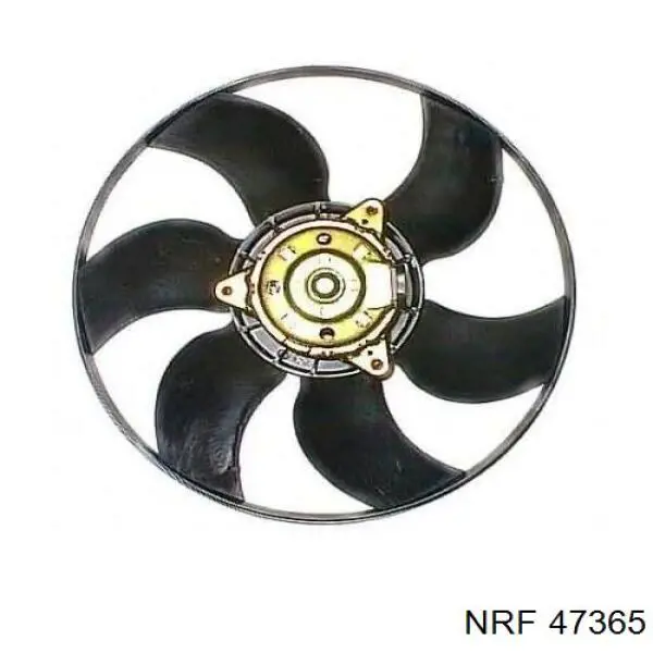 Do koszyka 47365 NRF Dyfuzor chłodnicy, w komplecie z silnikiem i wirnikiem