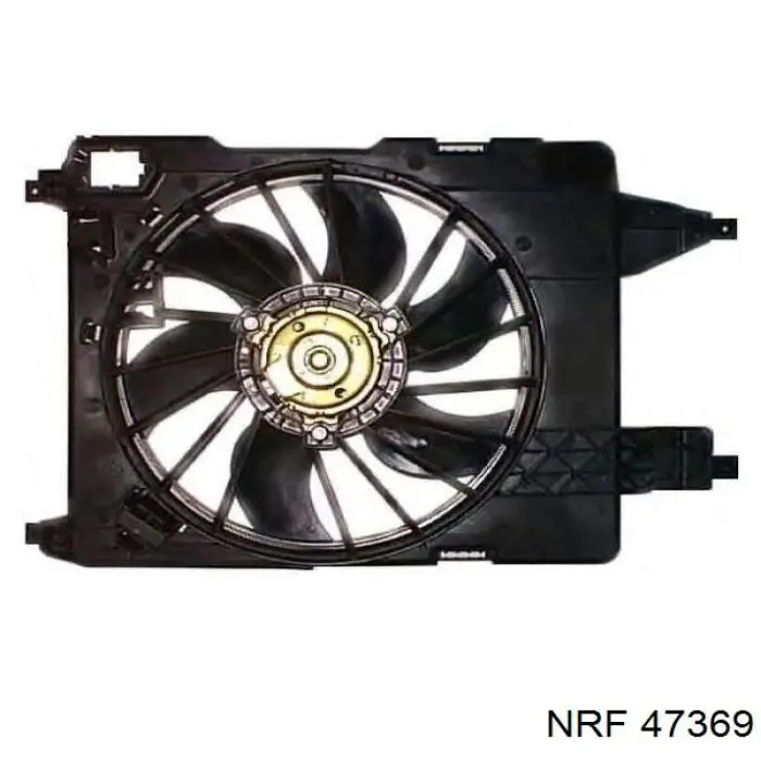 Do koszyka 47369 NRF Wentylator elektryczny układu chłodzenia kompletny (silnik+wirnik)