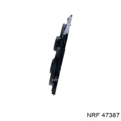 Do koszyka 47387 NRF Dyfuzor chłodnicy, w komplecie z silnikiem i wirnikiem