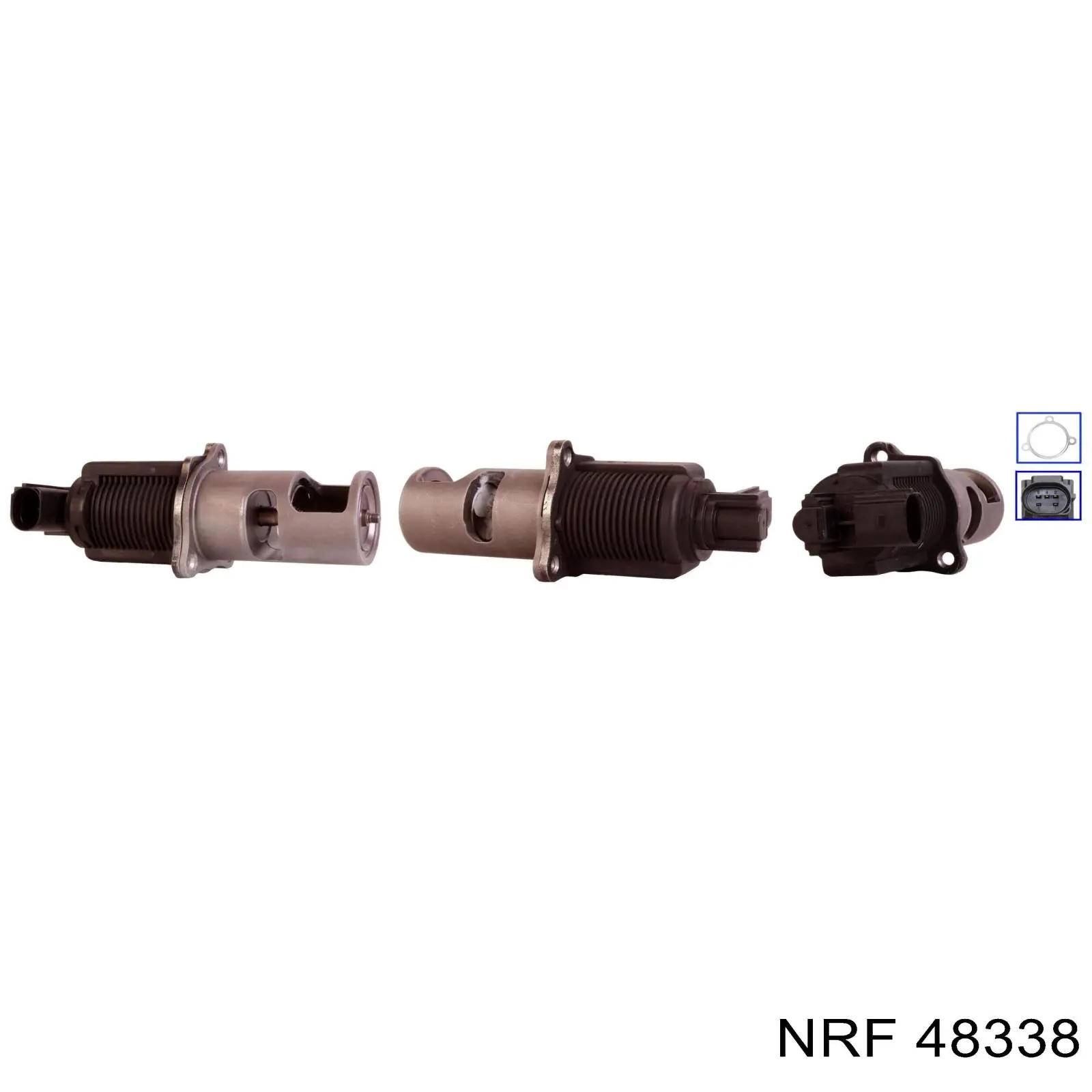 Do koszyka 48338 NRF Zawór recyrkulacji spalin EGR
