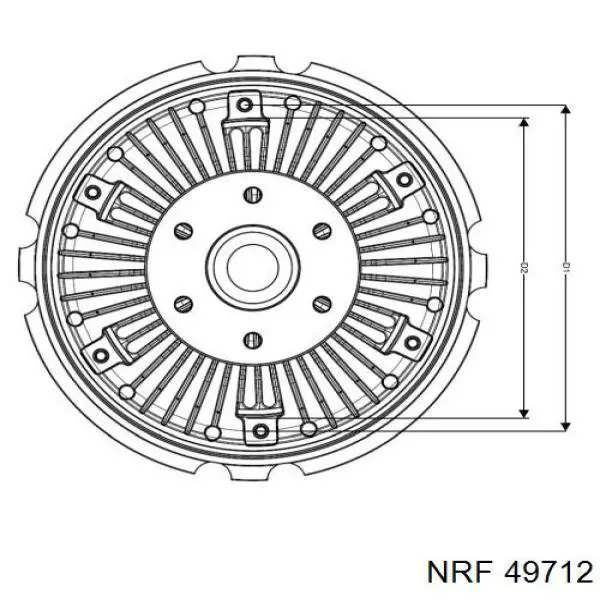 Sprzęgło wiskotyczne wentylatora chłodzenia Land Rover ERR2266 cena, od 97,05 USD