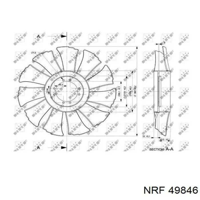 Wentylator (wirnik) chłodnicy Iveco 504024647 cena, od 36,88 USD