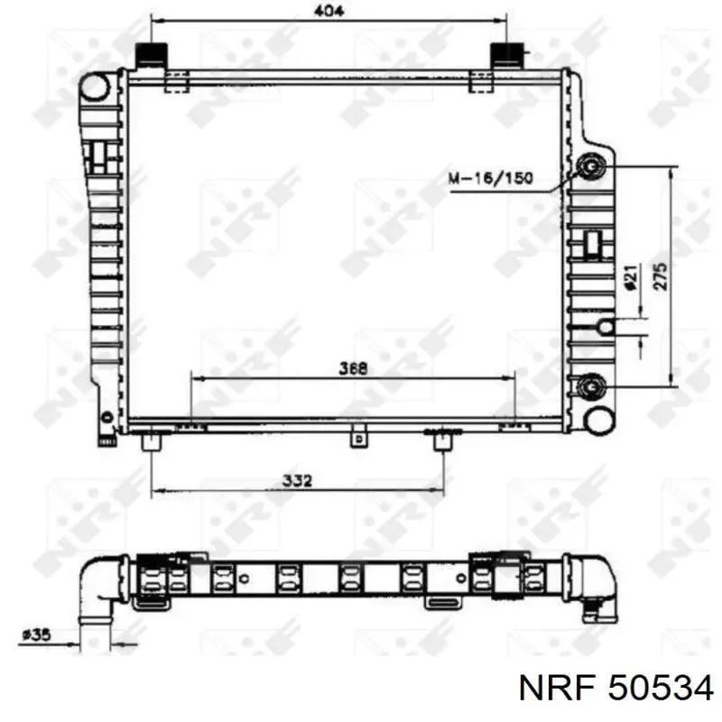 Chłodnica silnika NRF 50534 cena, od 102,64 USD