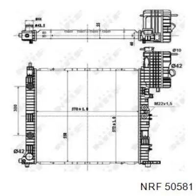 Chłodnica silnika NRF 50581 cena, od 250,71 USD
