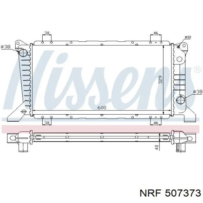 Do koszyka 507373 NRF Chłodnica silnika