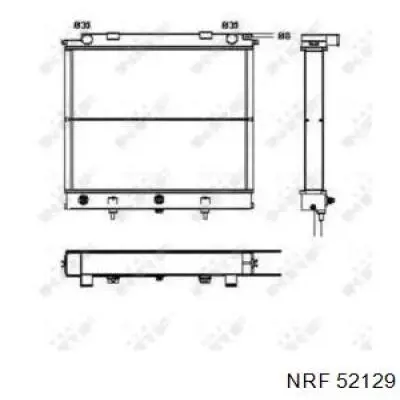 Chłodnica silnika NRF 52129 cena, od 237,84 USD