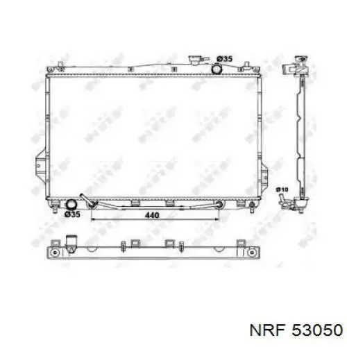 Chłodnica silnika NRF 53050 cena, od 120,08 USD