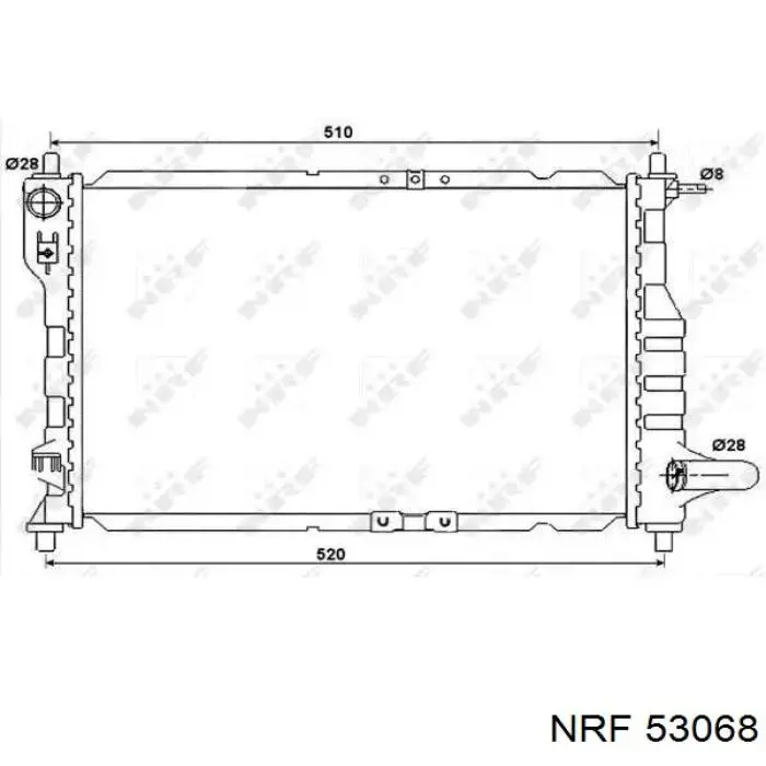 Chłodnica silnika NRF 53068 cena, od 75,98 USD