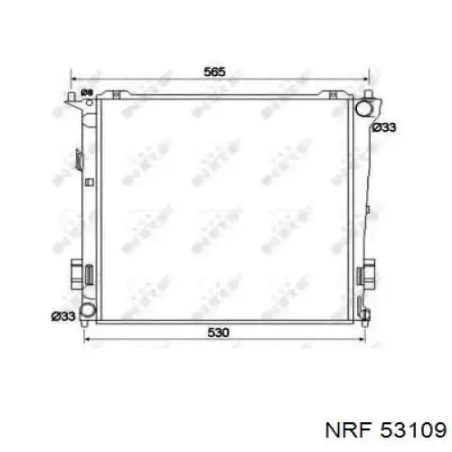 Chłodnica silnika NRF 53109 cena, od 118,43 USD