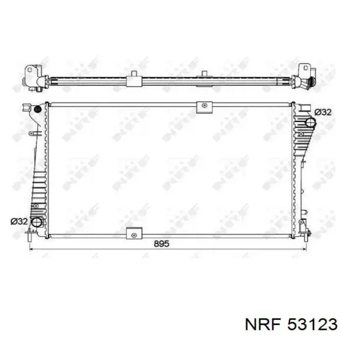 Chłodnica silnika NRF 53123 cena, od 164,63 USD
