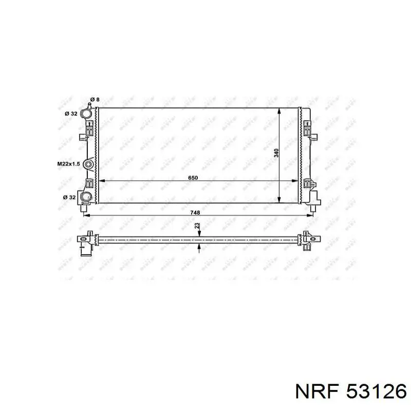 Chłodnica silnika dodatkowa NRF 53126 cena, od 129,71 USD
