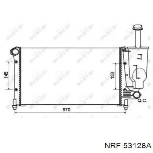 Chłodnica silnika NRF 53128A cena, od 90,83 USD