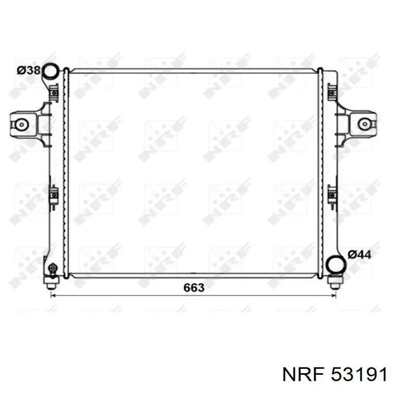 Chłodnica silnika NRF 53191 cena, od 149,96 USD