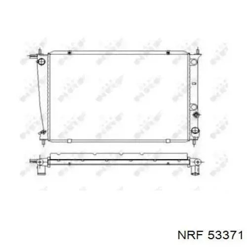 Chłodnica silnika NRF 53371 cena, od 121,20 USD
