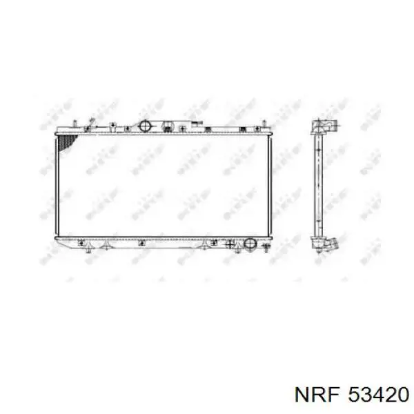 Chłodnica silnika NRF 53420 cena, od 114,73 USD