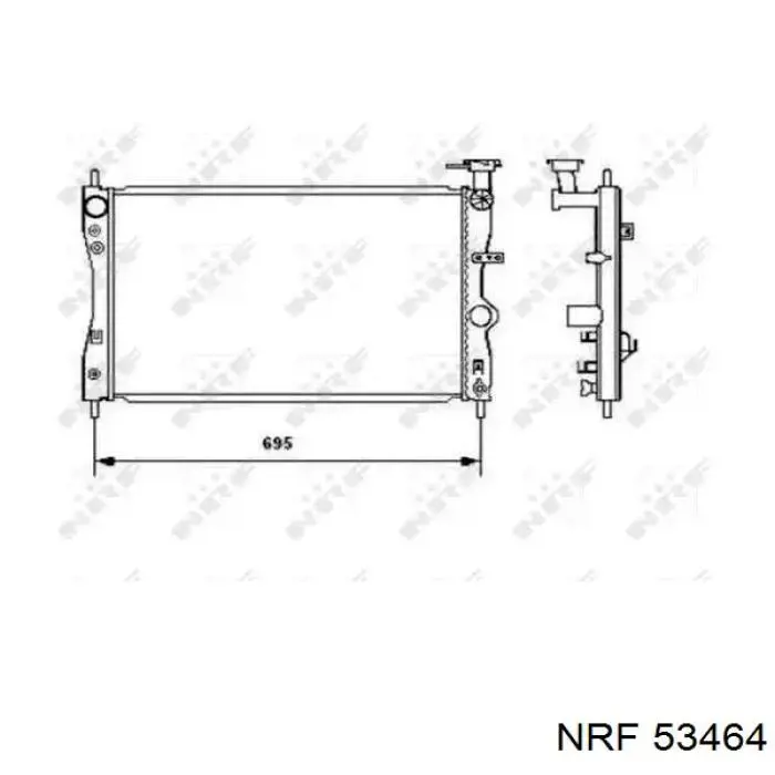 Chłodnica silnika Mercedes A4545001503 cena, od 95,34 USD
