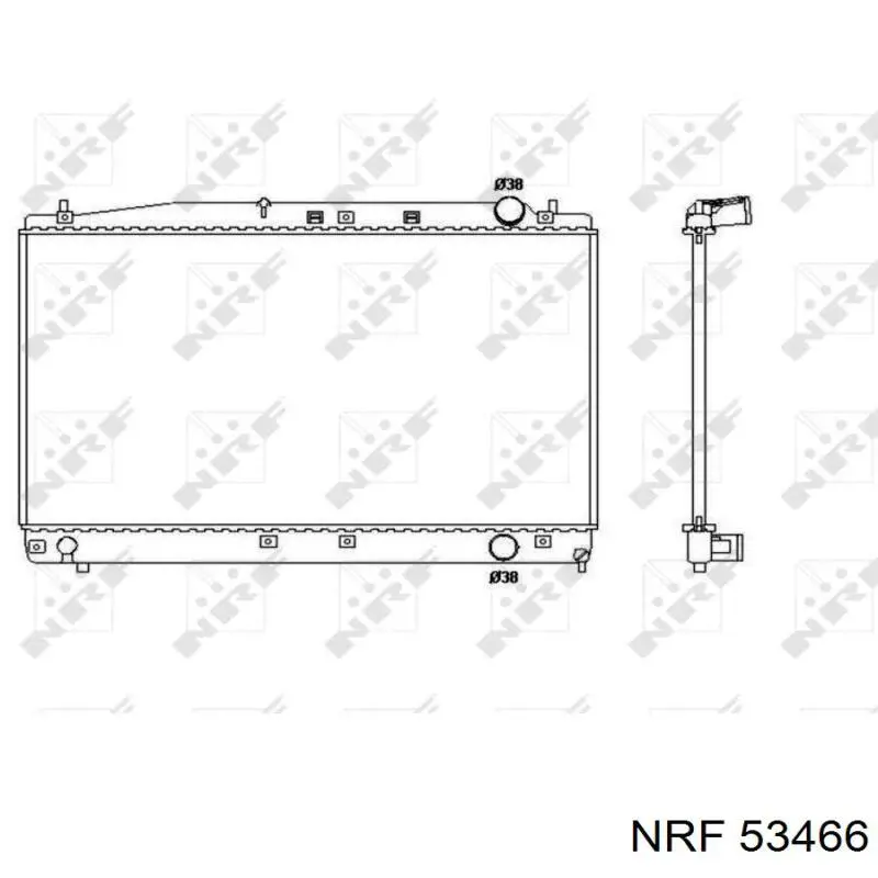 Chłodnica silnika NRF 53466 cena, od 116,58 USD