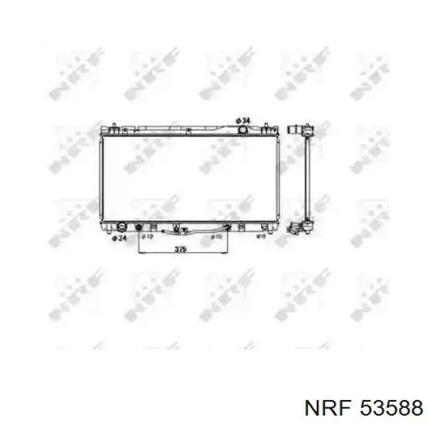 Chłodnica silnika NRF 53588 cena, od 127,85 USD